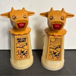 Pair of vintage Moo-Cow creamers